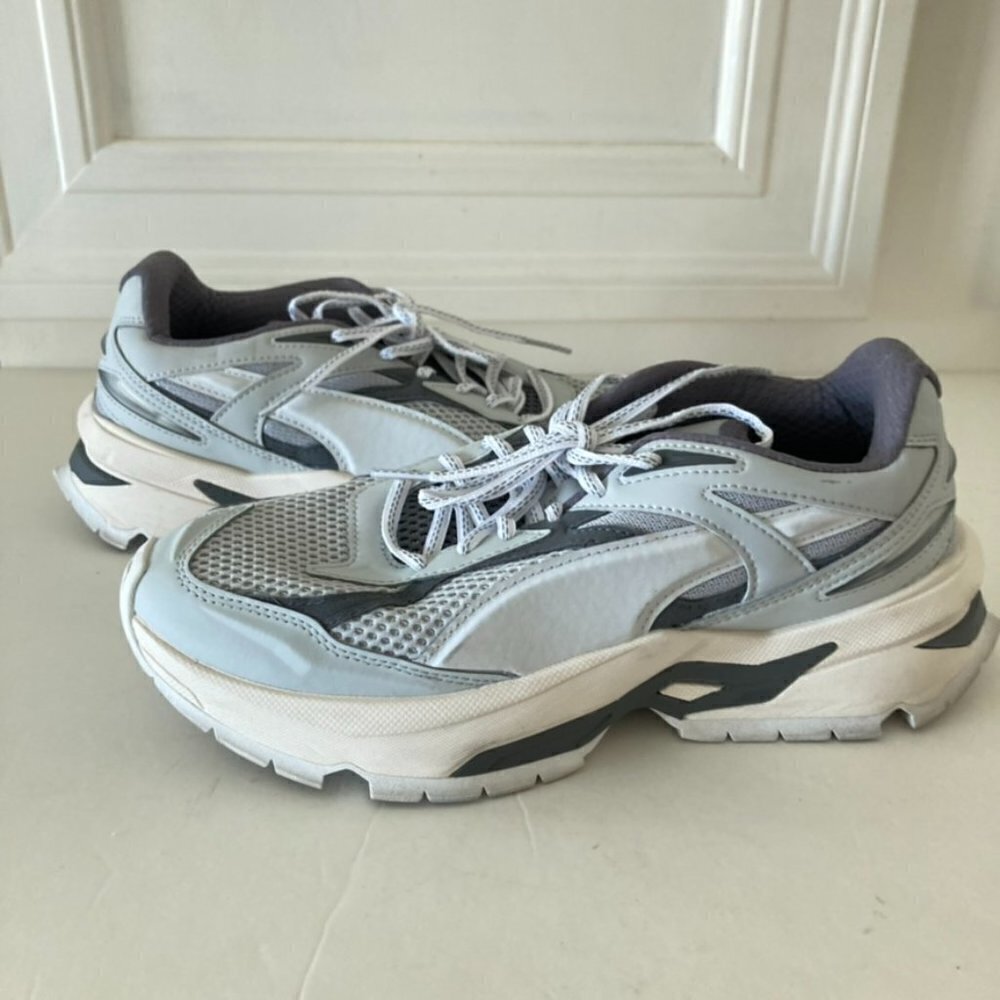 Puma Nano PDR Gray Lace Up Dad Sneakers Sz 41
